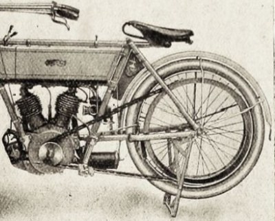 Motocykel s remeňovým prevodom